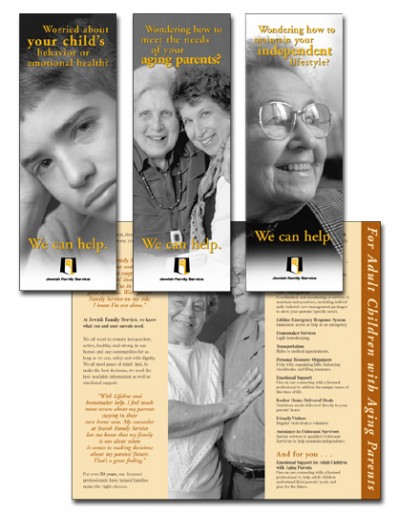 Nonprofit brochure design for JFS