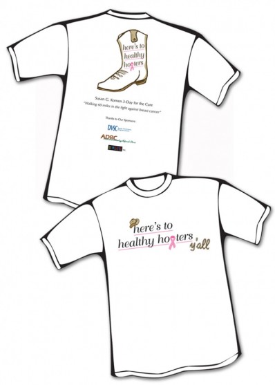 Promotional Product: T-shirt for nonprofit, add Texas flair