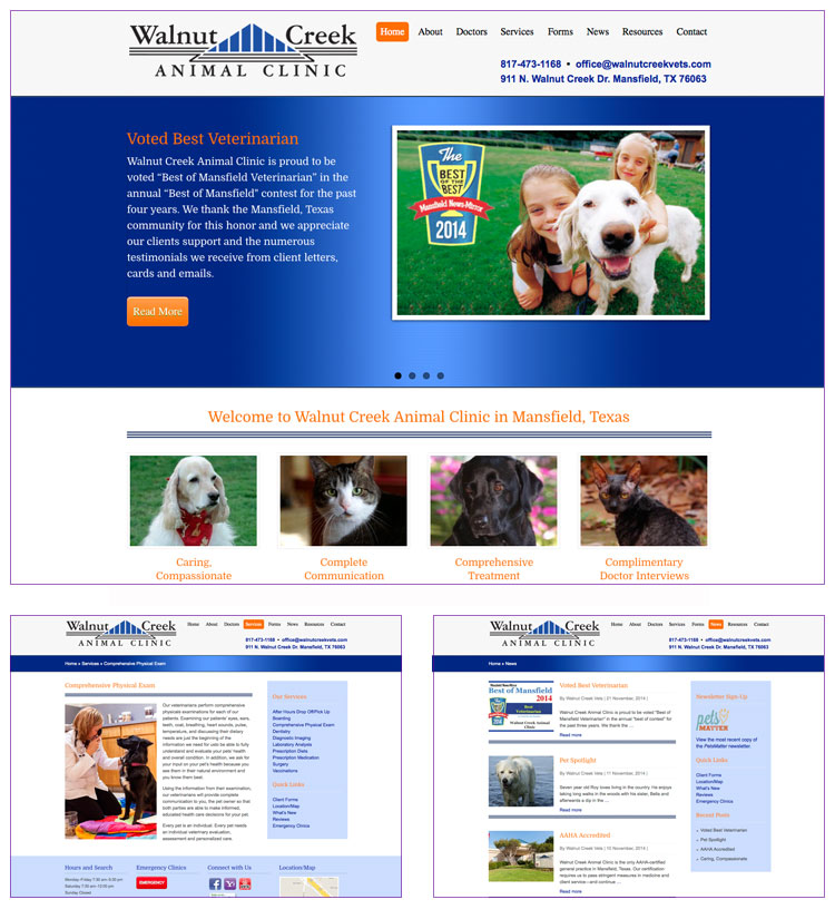 Veterinarian Website Mansfield TX